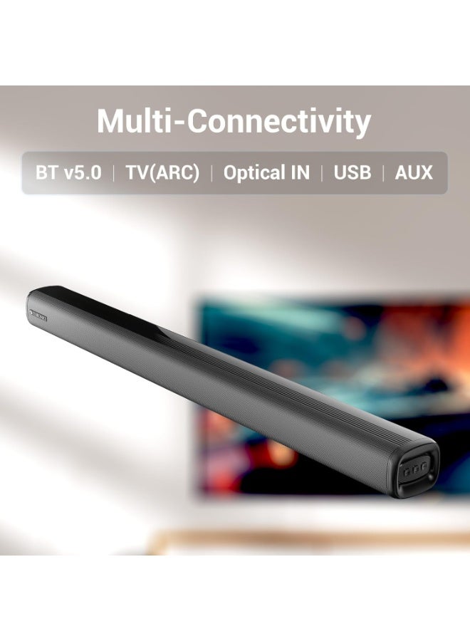 ZEBRONICS Juke BAR 4100 Soundbar, 200 Watts, Virtual 5.1, Quad Driver Soundbar, 6.5" Subwoofer, Wall Mountable, Bluetooth v5.0 | HDMI (ARC) | Optical in | USB | AUX - Image 5